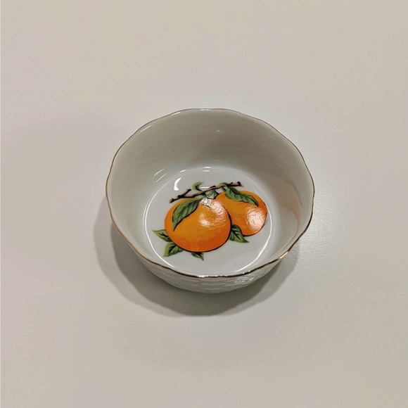 John Wagner and Sons Orange Marmalade Jelly Dessert Dish Set with Spoon Vintage - Picture 3 of 11